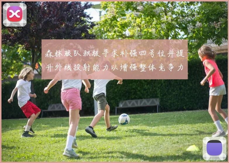 森林狼队积极寻求补强四号位并提升外线投射能力以增强整体竞争力